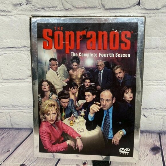 The Sopranos Season 4 DVD The Complete Fourth Season Box Set Silver Foil - VG - Picture 1 of 8